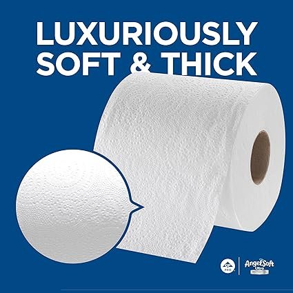 Georgia-Pacific Angel Soft Ultra Professional Series 2-Ply Embossed Toilet Paper by GP PRO (Georgia-Pacific), 16560, Paper, 60 Count (Pack of 1), White 24000 sheets per case - Image 2