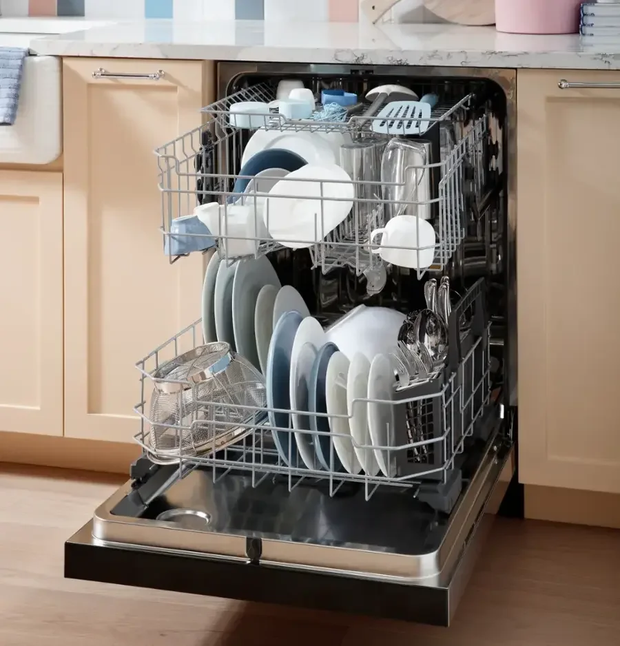 GE – 24″ Front Control Built-In Tub Dishwashers with 3rd Rack, Sanitize Cycle and 47 dBA – Stainless Steels - Image 5