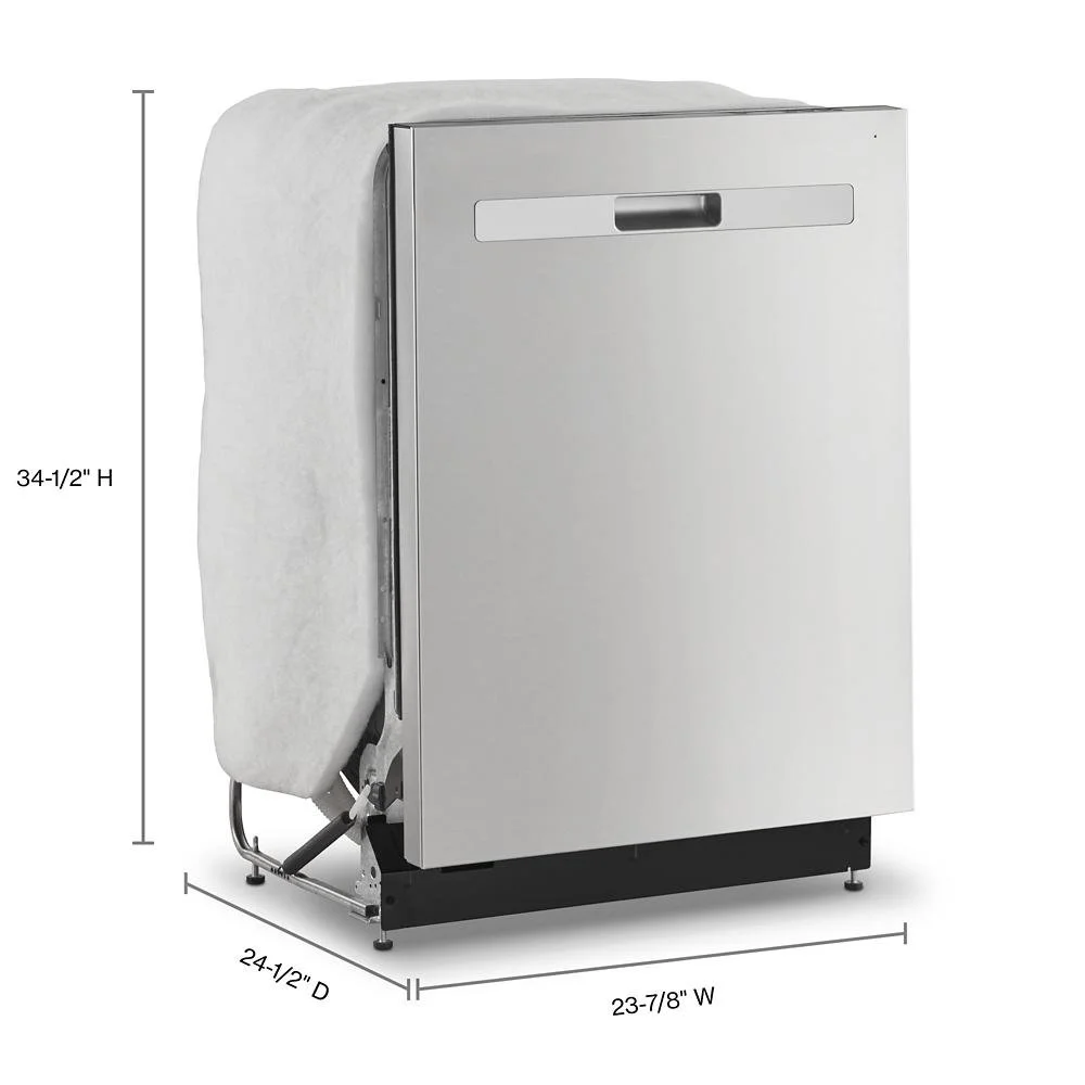 Whirlpool 24-inch Top Control Quiet Dishwashers with 3rd Rack Stainless Steels - Image 3
