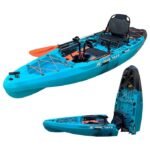 10.8ft Rapido Modular Propeller Drive Pedal Fishing Kayak | 440lbs Capacity | 2 Piece - Image 4