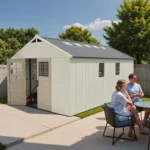 Patiowell 10x16ft Kick-it Plastic Storage Shed with Skylight & Windows - Image 2