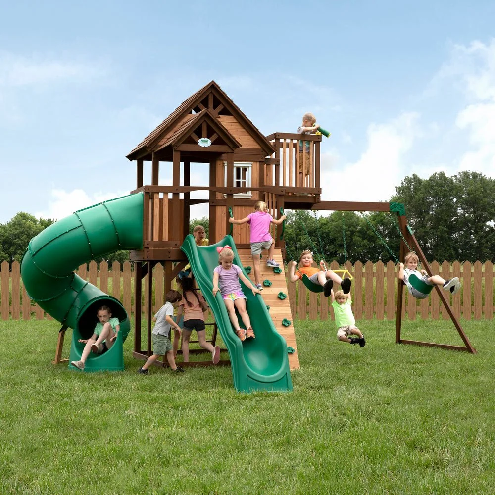 2200043_HERO-3.webp Backyard Discovery Skyfort III Swing Set - Image 1
