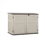 Suncast The Stow-Away 6 ft. x 4 ft. Resin Horizontal Pent Storage Shed with Floor Kit