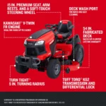 craftsman 54-in. Gas Garden Tractor (T4400) - Image 3