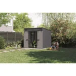 Suncast 8 ft. x 7 ft. Resin Standard Storage Shed with Floor Kit - Image 2