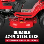 craftsman 42 in. 17.5 HP* Gear Drive Gas Riding Mower (T110) - Image 6