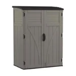 Suncast 4 ft. x 3 ft. Resin Vertical Pent Storage Shed with Floor Kit
