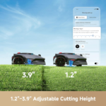 MOVA LiDAX Ultra 2000 Robot Lawn Mower with 4G with Garage for 0.5 Acre, No Wire No RTK+360° 3D LiDAR+AI Vision, 45% Slope, Cut Height 1.2″-3.9″, 150 Multi-Zone,Edge Cutting(Garage Shipped Separately) - Image 8
