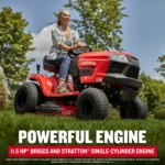 craftsman 36-in. 11.5 HP* Gear Drive Riding Mower (T100) - Image 8