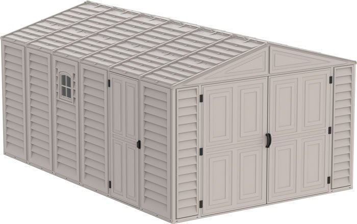 DuraMax Sheds Vinyl Garage 10x15 w/ Foundation Kit