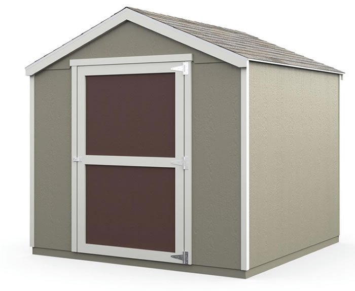 Handy-Home-Madera-8x8-Wood-Shed-Kit.jpg Handy Home Madera 8x8 Wood Shed Kit w/ Floor - Image 1