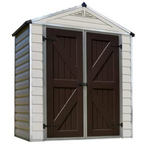 Palram 6x3 Plastic Shed Kit w/ Skylight Roof & Floor