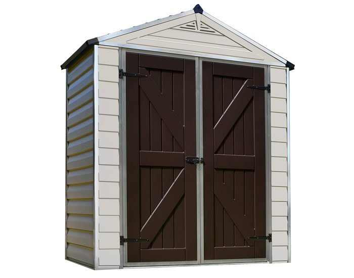 Palram 6x3 Plastic Shed Kit w/ Skylight Roof & Floor