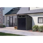 Suncast Modernist 6 ft. x 5 ft. Resin Vertical Pent Storage Shed with Floor Kit - Image 2