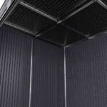 Suncast Modernist® 8 ft. x 7 ft. Dual Barn Door Storage Shed - Image 9