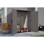 Suncast 4 ft. x 3 ft. Resin Vertical Pent Storage Shed with Floor Kit - Image 2