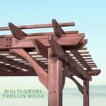 14′ X 10′ Somerville Pergola W/ Electric – Dark Walnut DIY - Image 6
