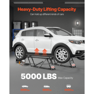 5,000 LB Adjustable Car Lift with Remote Control – Perfect for Home Garages