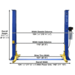 9000 LB Overhead 2-Post Lift – 9KOHX - Image 2