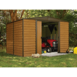 10 ft. x 8 ft. Woodridge Shed – Durable Metal Storage with Woodgrain Finish - Image 2