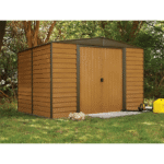 10 ft. x 8 ft. Woodridge Shed – Durable Metal Storage with Woodgrain Finish - Image 4