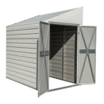 4 ft. x 7 ft. Yardsaver Galvanized Steel Storage Shed - Image 2