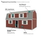 Camp Reynolds 16-ft x 32-ft Gambrel Style Wood Outdoor Storage Shed - Image 3