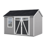 Coronado 12-ft x 8-ft Gable Style Wood Outdoor Storage Shed with Windows and Doors - Image 6