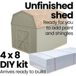 Hudson 12 ft. W x 16 ft. D Wood Storage Shed - Image 8