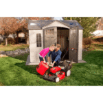 10 Ft. x 8 Ft. High-Density Polyethylene (Plastic) Outdoor Storage Shed with Steel-Reinforced Construction - Image 9