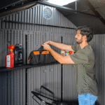 10′ x 8′ Outdoor Storage Shed, Gray - Image 8