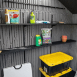15′ x 8′ Dual Entry Outdoor Storage Shed, Gray - Image 7