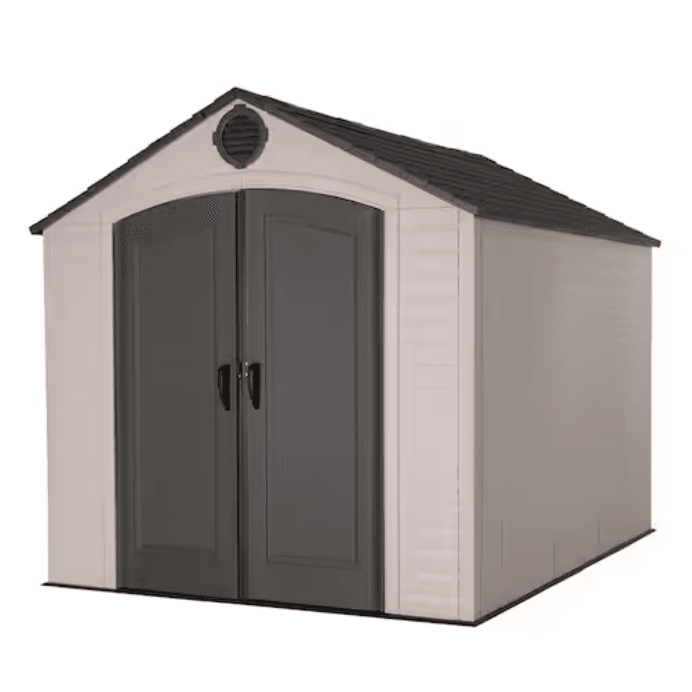 iben-product-251-image-1.png 8 Ft. x 10 Ft. High-Density Polyethylene (Plastic) Outdoor Storage Shed with Steel-Reinforced Construction - Image 1
