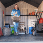 8 Ft. x 10 Ft. High-Density Polyethylene (Plastic) Outdoor Storage Shed with Steel-Reinforced Construction - Image 11