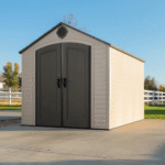 8 Ft. x 10 Ft. High-Density Polyethylene (Plastic) Outdoor Storage Shed with Steel-Reinforced Construction - Image 12