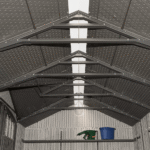 8′ x 17.5′ Outdoor Storage Shed Dual Entry, Tan - Image 3
