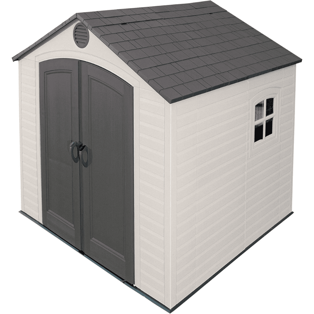 iben-product-253-image-1.png 8’ x 7.5’ Outdoor Storage Shed, Light Brown - Image 1