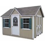 12 x 10 ft Classic Wood Cottage Panelized Storage Shed