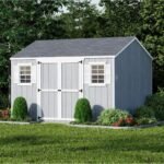 10×12 Value Workshop Shed with Operable Windows, Outdoor Wood Storage - Image 2