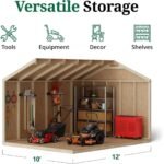 10×12 Value Workshop Shed with Operable Windows, Outdoor Wood Storage - Image 5