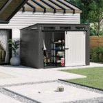 Modernist 10 ft. x 7 ft. Barn Door Storage Shed - Image 2