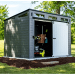 Modernist 10 ft. x 7 ft. Barn Door Storage Shed - Image 8