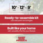 Rookwood 10 ft. W x 12 ft. D Wood Storage Shed With Floor - Image 7