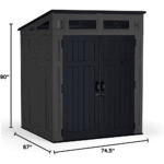 6-ft x 5-ft Resin Shed Lean-to Resin Storage Shed (Floor Included) - Image 6