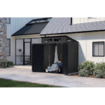 6-ft x 5-ft Resin Shed Lean-to Resin Storage Shed (Floor Included) - Image 7