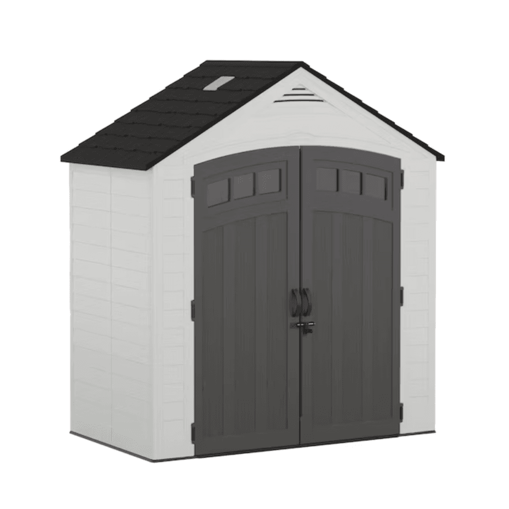 7-ft x 4-ft Vista Resin Storage Shed (Floor Included)