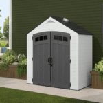 7-ft x 4-ft Vista Resin Storage Shed (Floor Included) - Image 2
