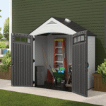 7-ft x 4-ft Vista Resin Storage Shed (Floor Included) - Image 3