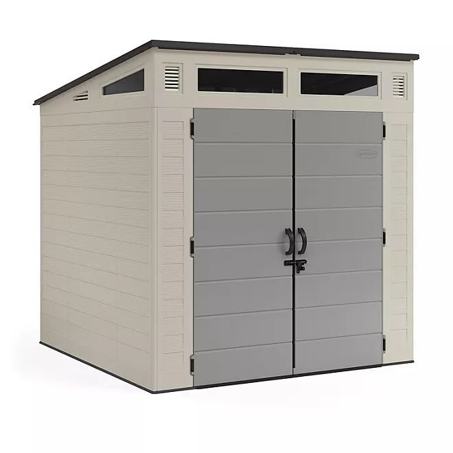 7′ x 7′ Modernist Resin Outdoor Storage Shed