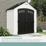 Vista 7 ft. x 4 ft. Resin Standard Modern Storage Shed with Floor Kit - Image 6
